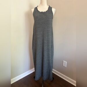 Sleeveless Gray Maxi Dress - Casual Tank Style